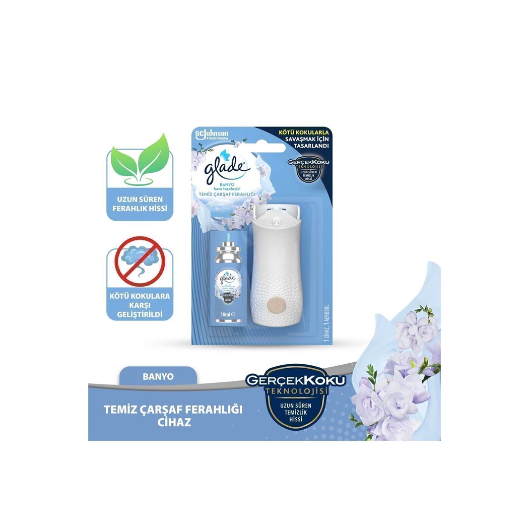 Banyo Hava Tazeleyici Cihaz Ve Yedek Temiz Çarşaf Ferahlığı, 10 ml