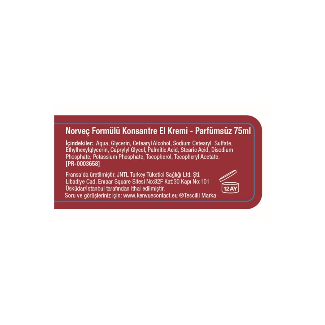 Norveç Formülü Parfümsüz El Kremi 75 ml Dudak Kremi Hediye
