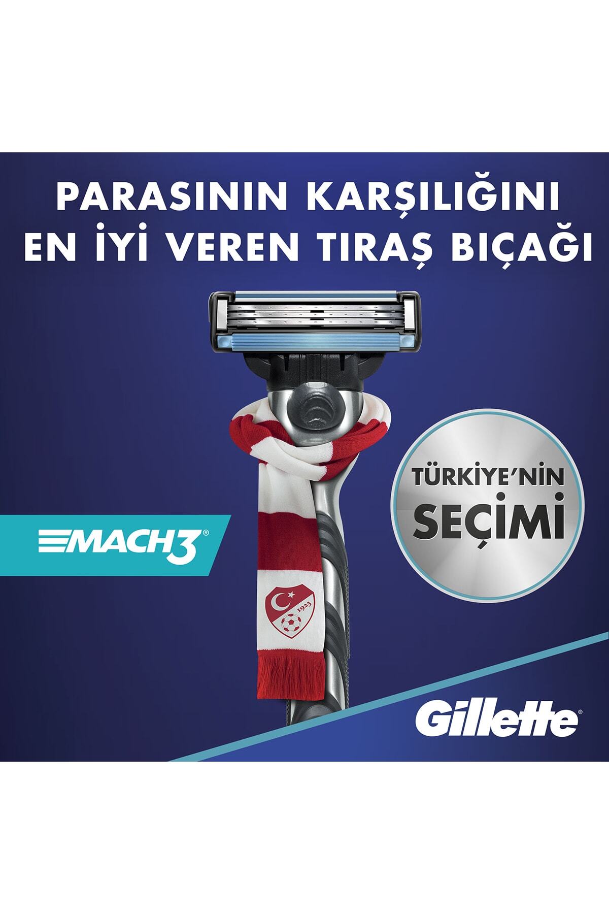 Mach 3 Tıraş Makinesi 4 Yedek Tıraş Bıçağı