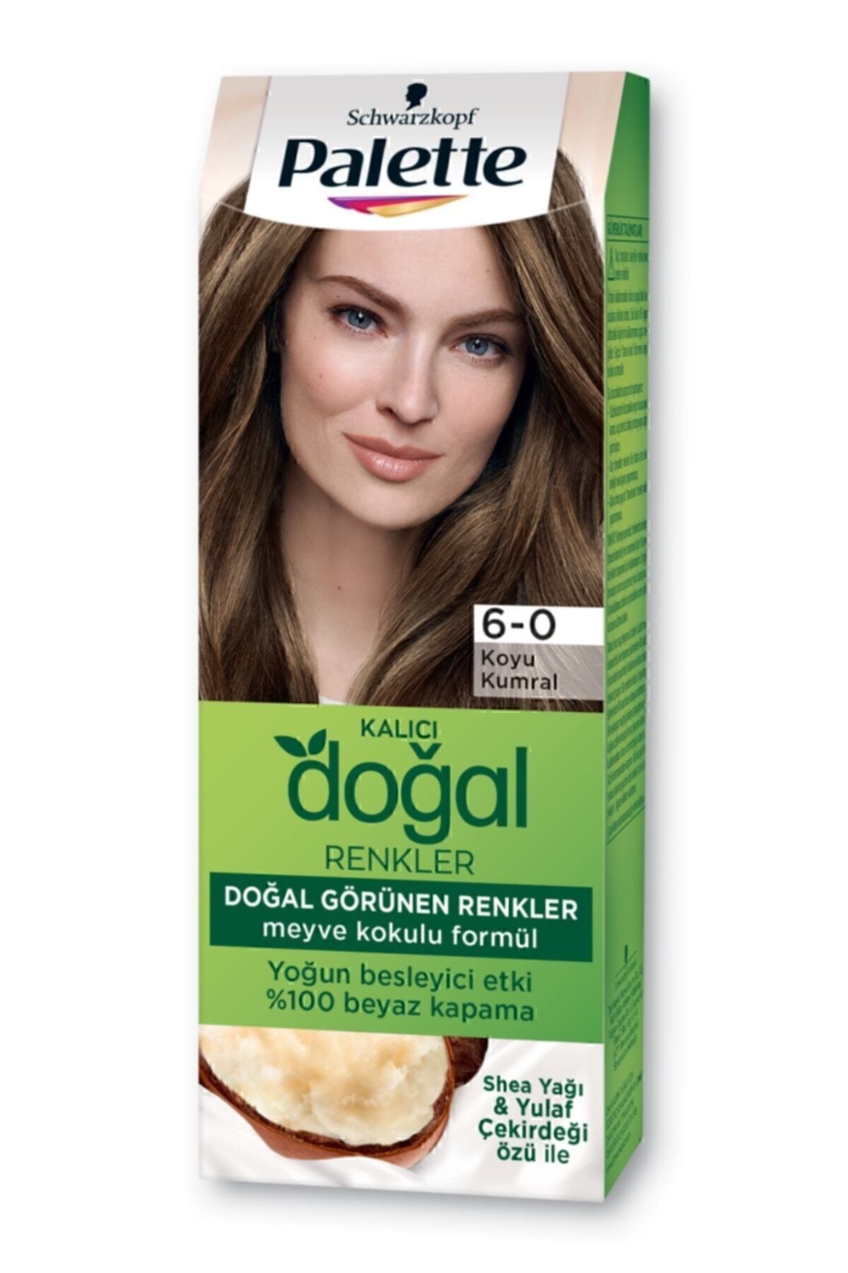 Schwarzkopf Palette Kalıcı Doğal Renkler 6-0 Koyu Kumral Saç Boyası