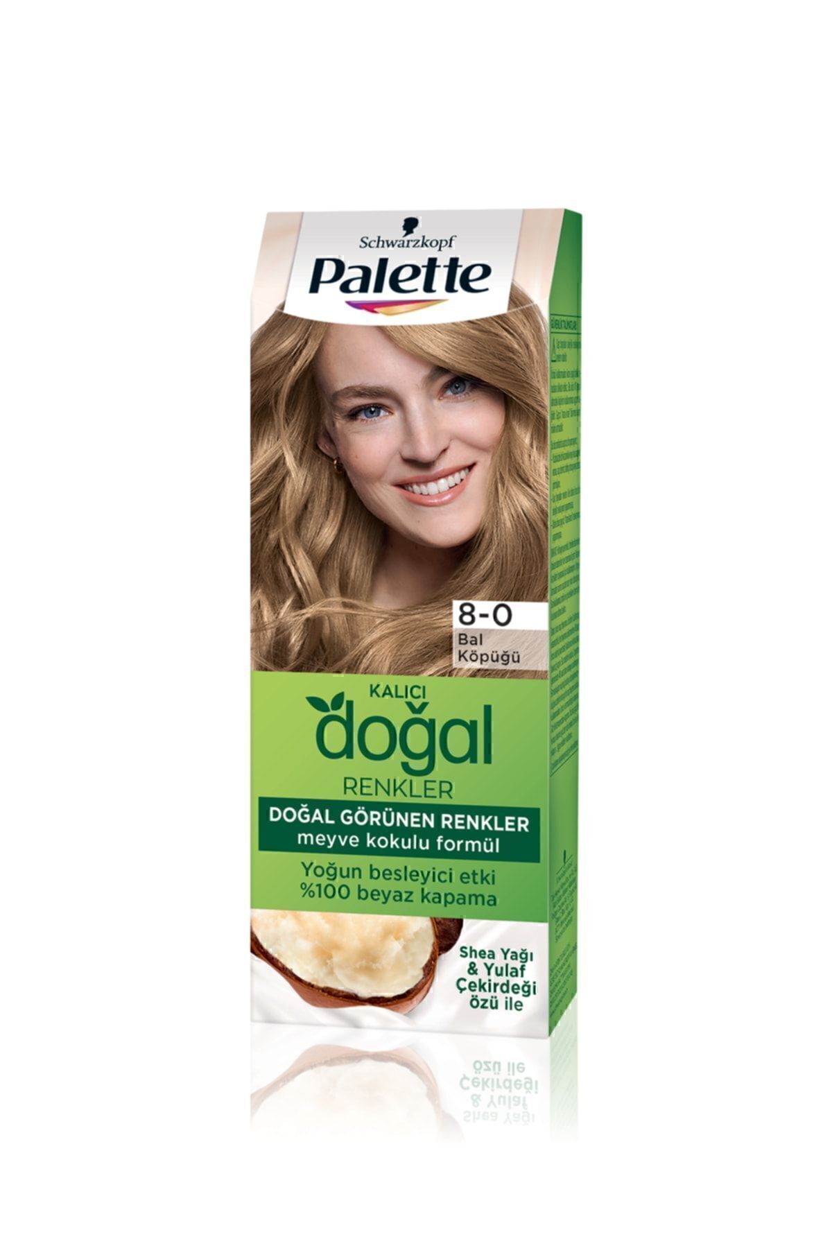 Kalıcı Doğal Renkler Saç Boyası 8-0 Bal Köpüğü