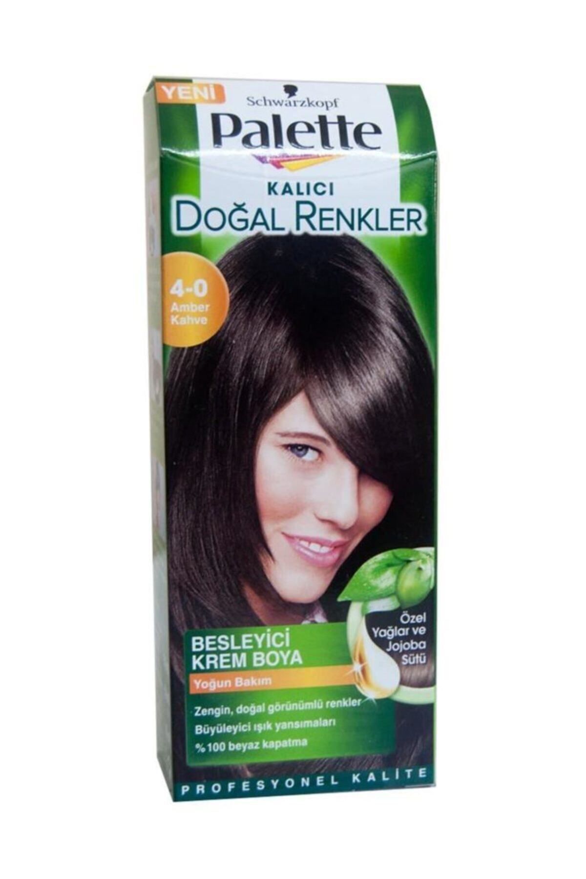 Kalıcı Doğal Renkler Saç Boyası 4-0 Amber Kahve