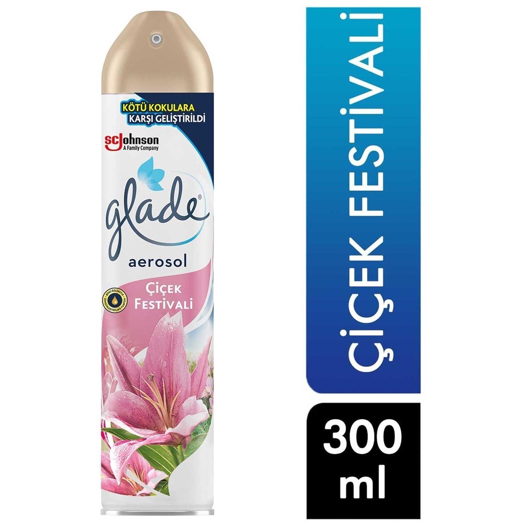Oda Kokusu Hava Temizleici Aerosol Sprey 300 ml Çiçek Festivali