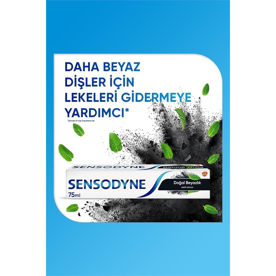Doğal Beyazlık Kömürlü 75 ml