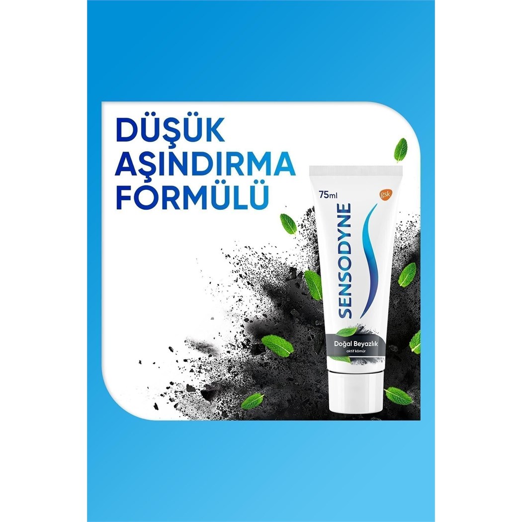 Doğal Beyazlık Kömürlü 75 ml
