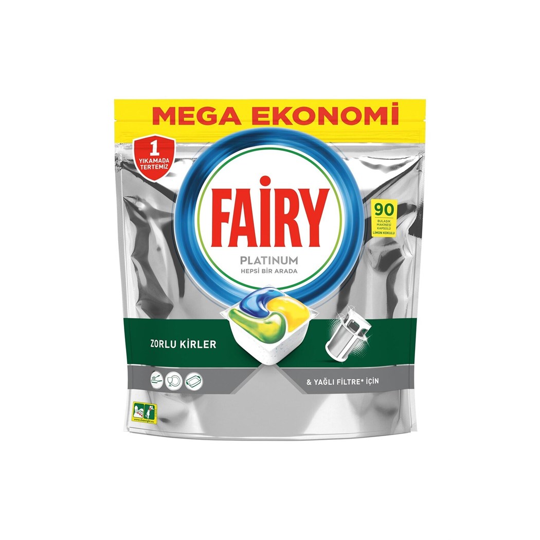 Platinum Limon Kokulu Bulaşık Makinesi Deterjanı Tablet 90 Yıkama