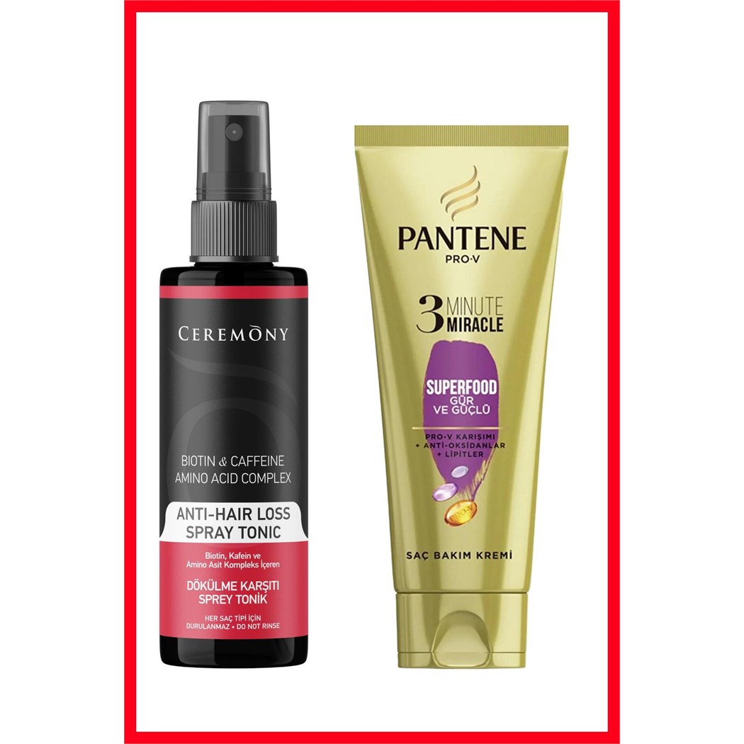 Biotin & Kafein & Amino Kompleks Içeren Dökülme Karşıtı Saç Sprey Toniği 250 ml Pantene 3