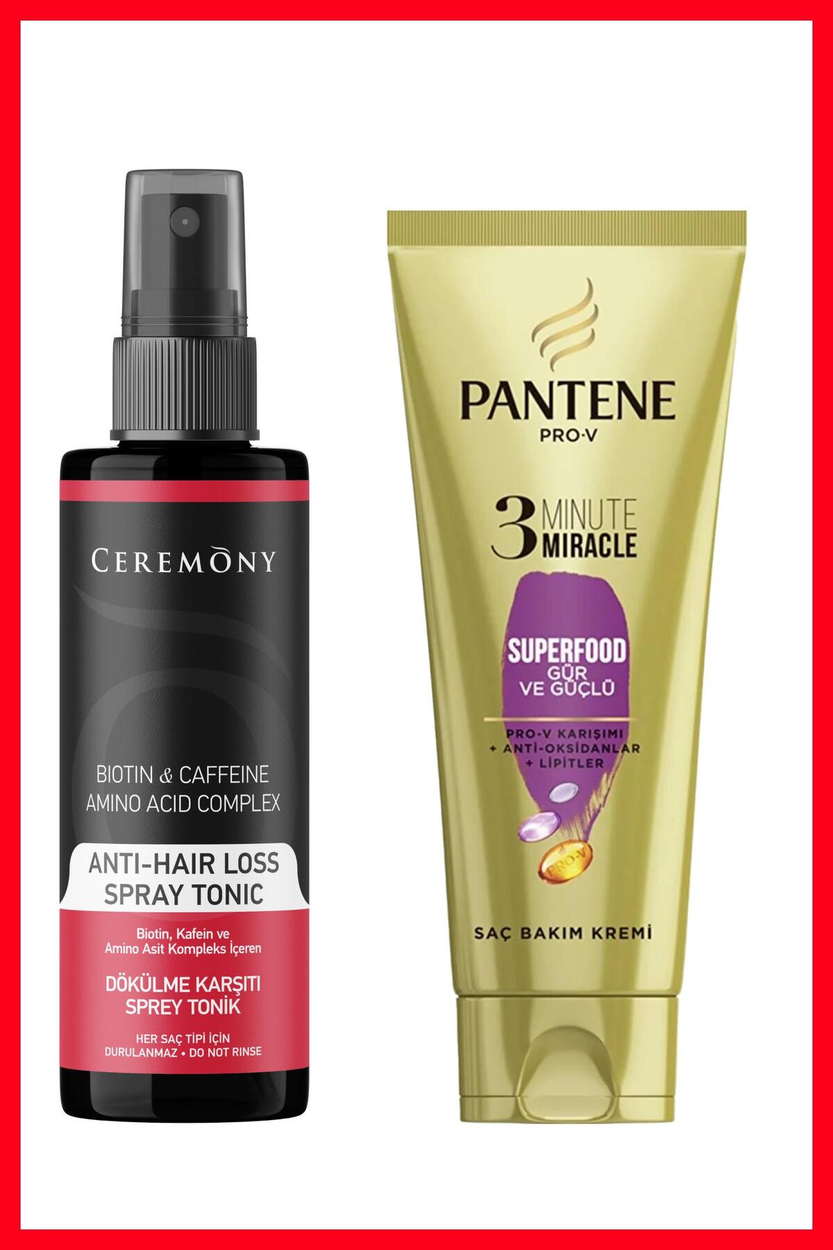Biotin & Kafein & Amino Kompleks Içeren Dökülme Karşıtı Saç Sprey Toniği 250 ml Pantene 3