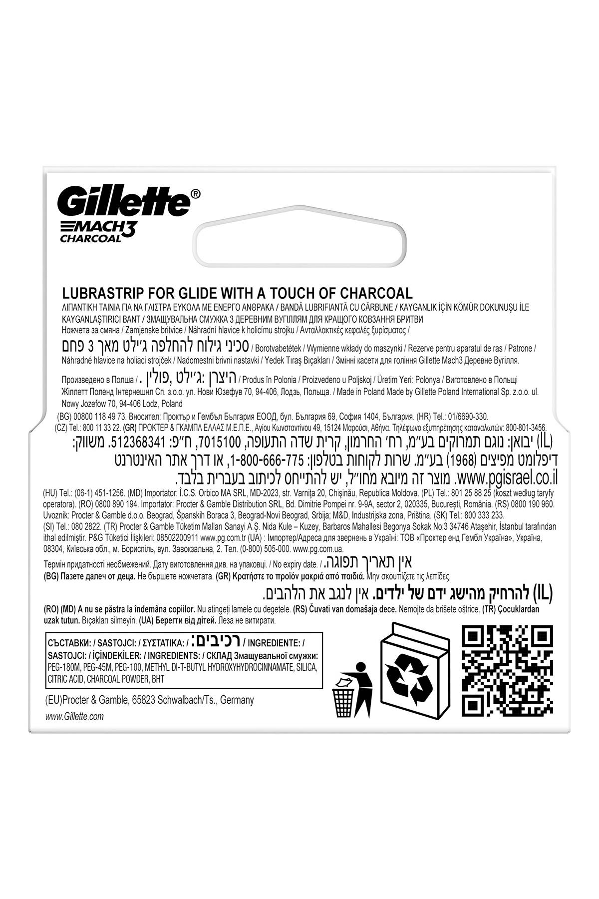 Mach 3-2'li Yedek Charcoal (Kömür)