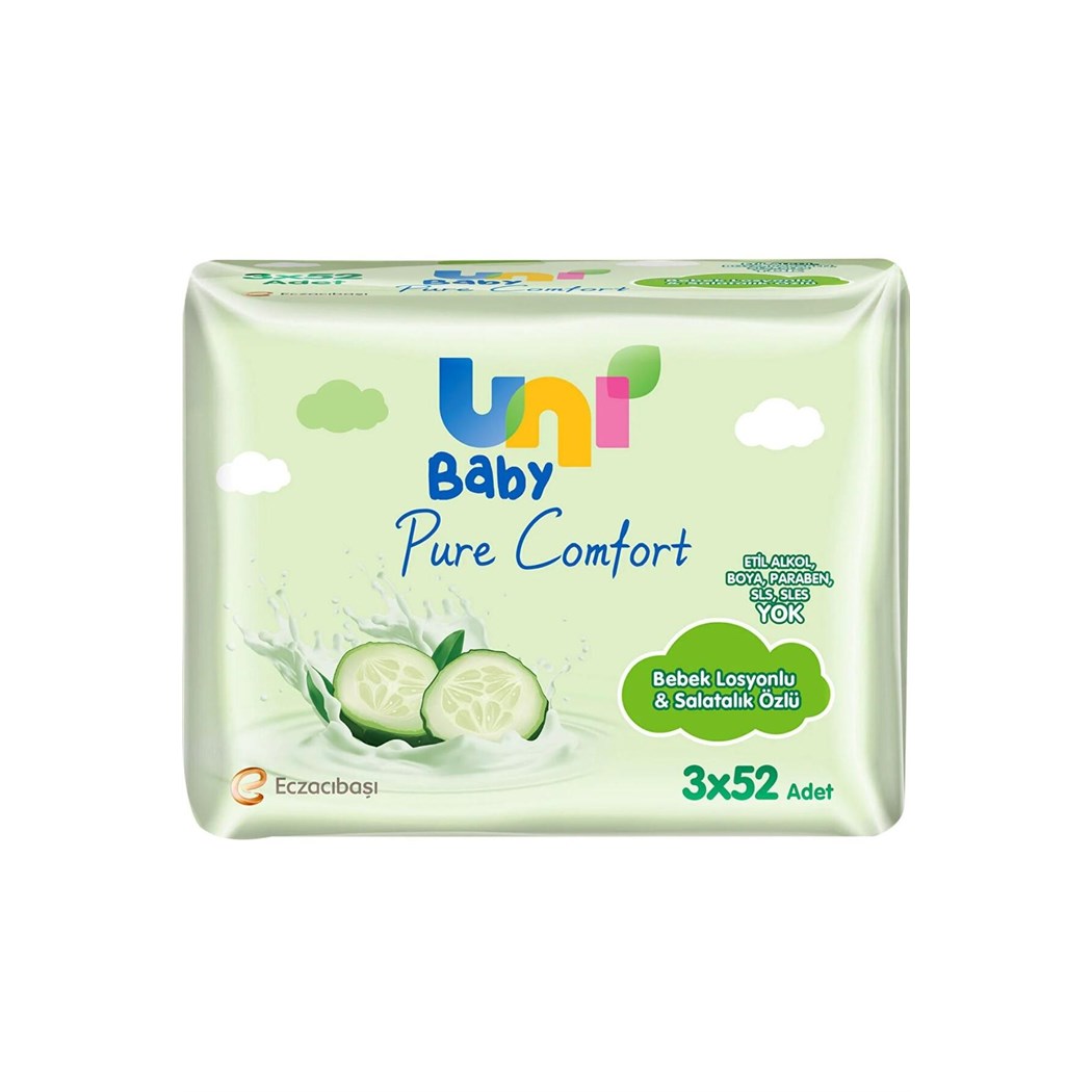 Pure Comfort 3x52 Islak Havlu Salatalık Ö.