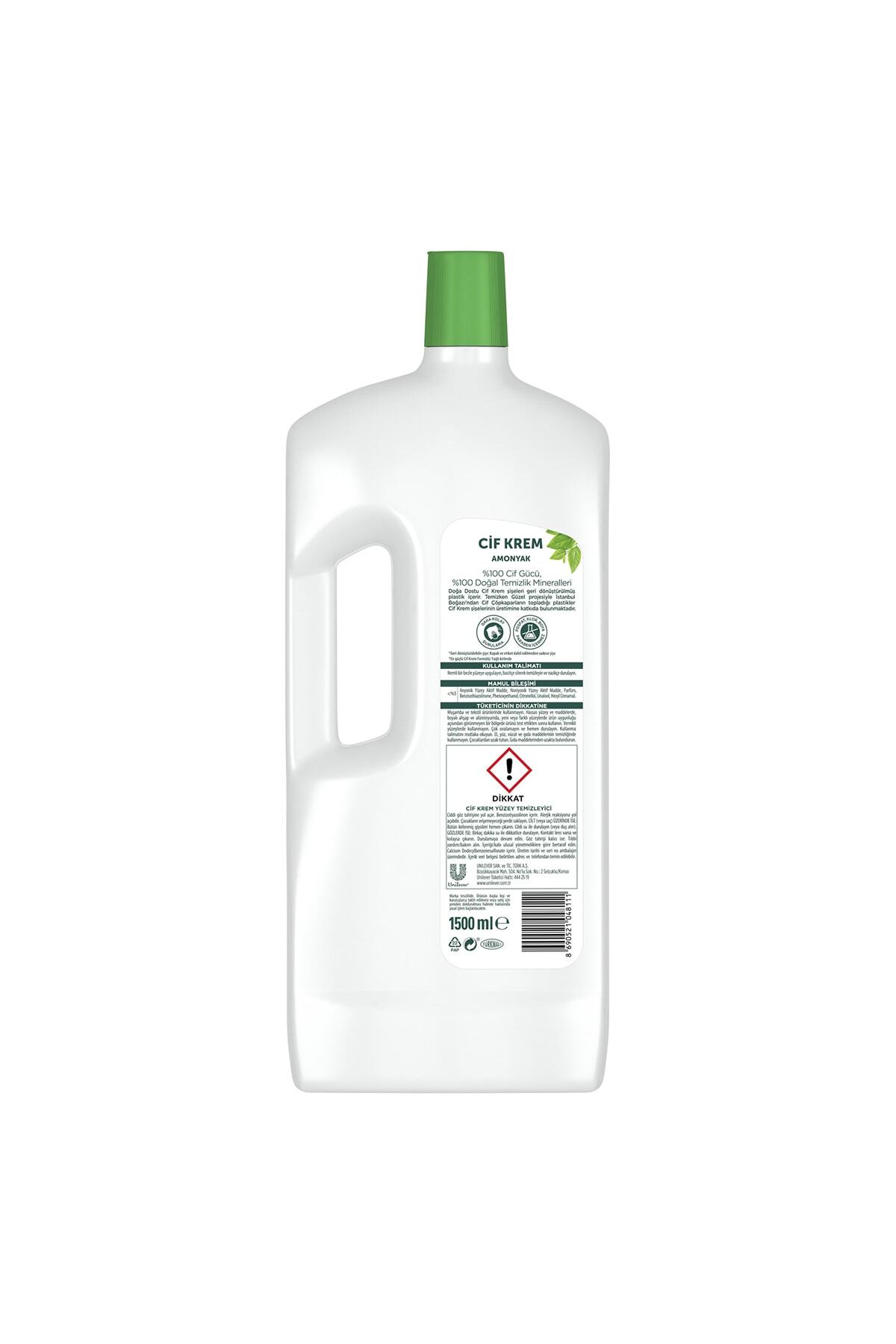 Krem 1500 ml Amonyaklı