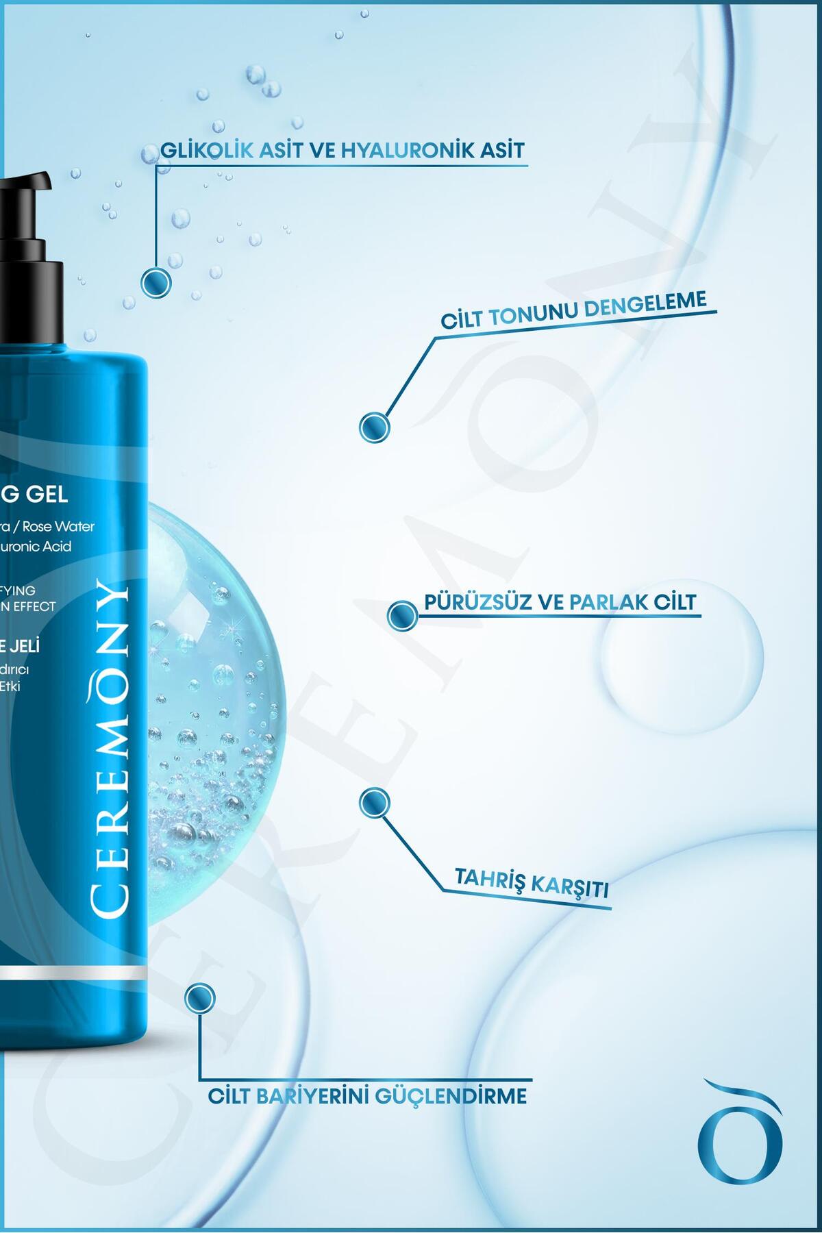 400 ml Temizleme Jeli Nemlendirici Arındırıcı Cilt Tonu Eşitleyici Hyalüronik