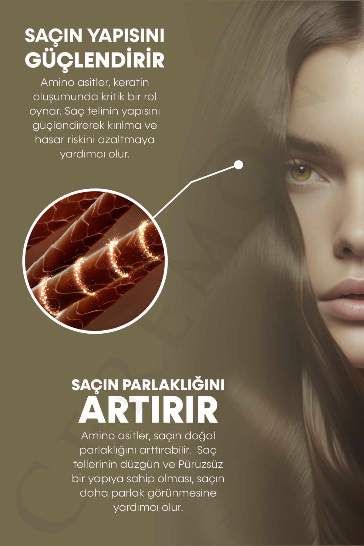 Biotin & Kafein & Amino Kompleks İçeren Dökülme Karşıtı Saç Sprey Tonik 250 Ml