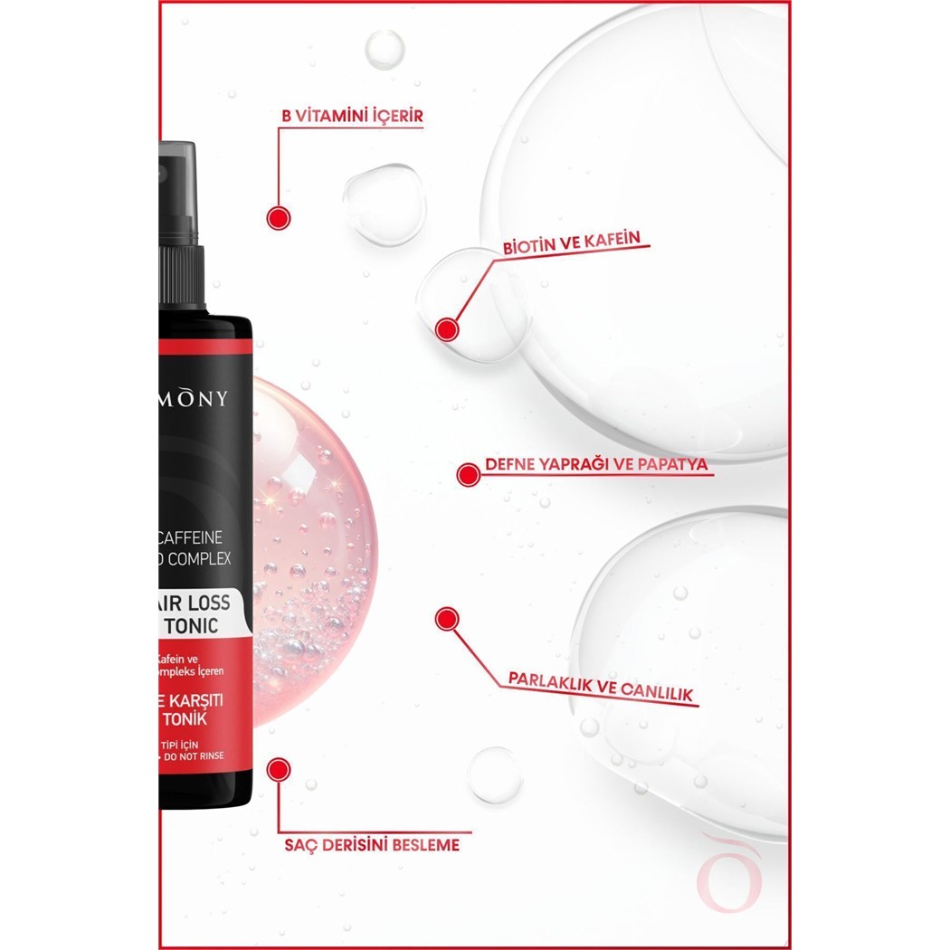 Biotin & Kafein & Amino Kompleks İçeren Dökülme Karşıtı Saç Sprey Toniği 250 ml