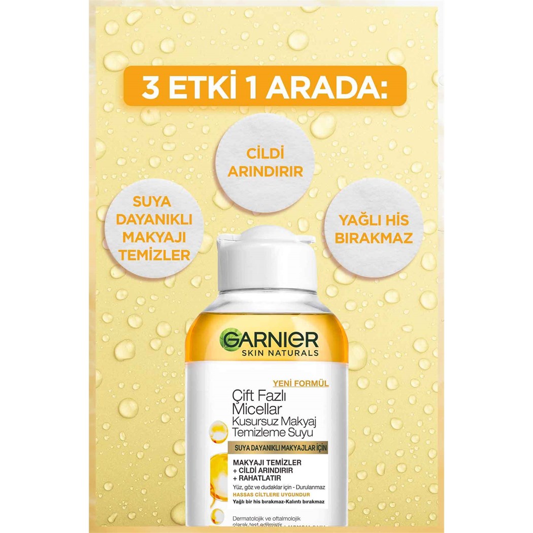 Garnier Çift Fazlı Micellar Makyaj Tem. Suyu 100 Ml