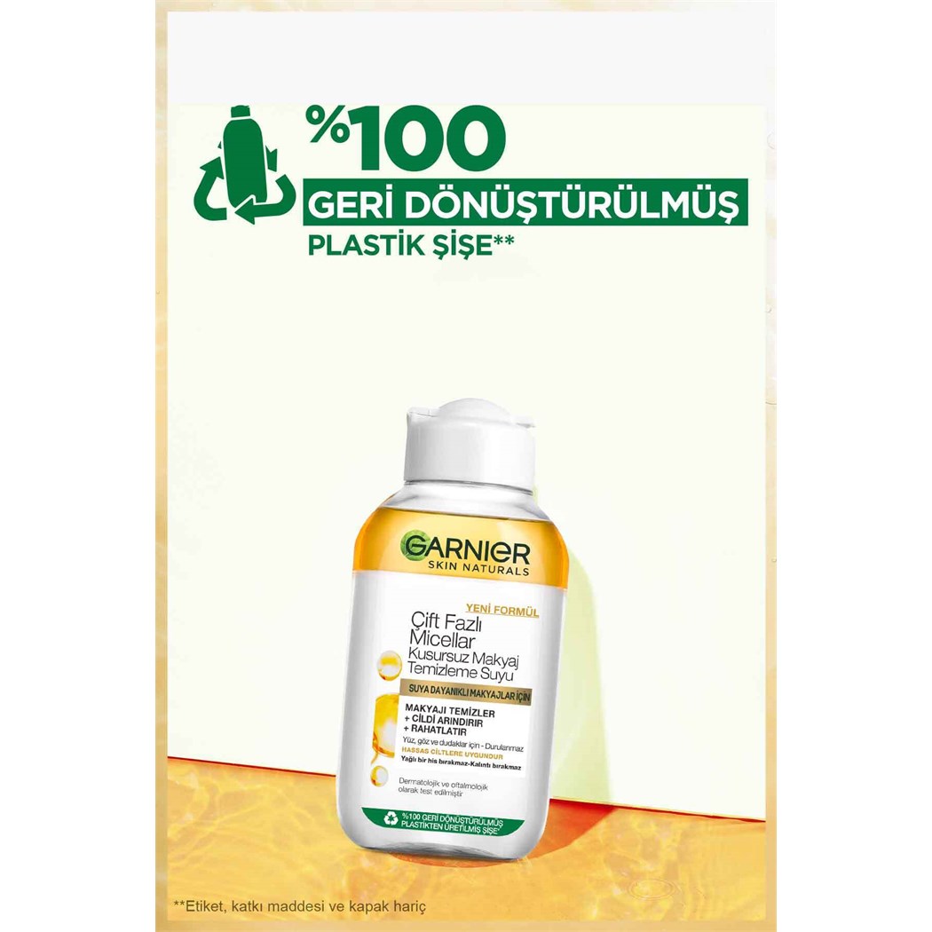 Garnier Çift Fazlı Micellar Makyaj Tem. Suyu 100 Ml
