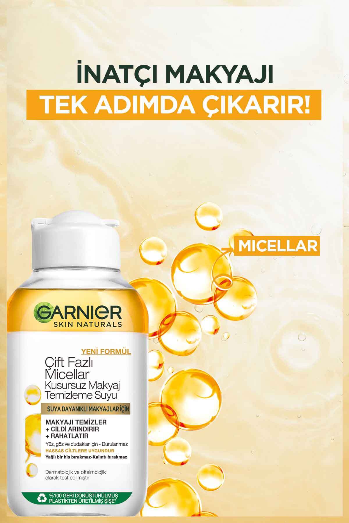 Garnier Çift Fazlı Micellar Makyaj Tem. Suyu 100 Ml