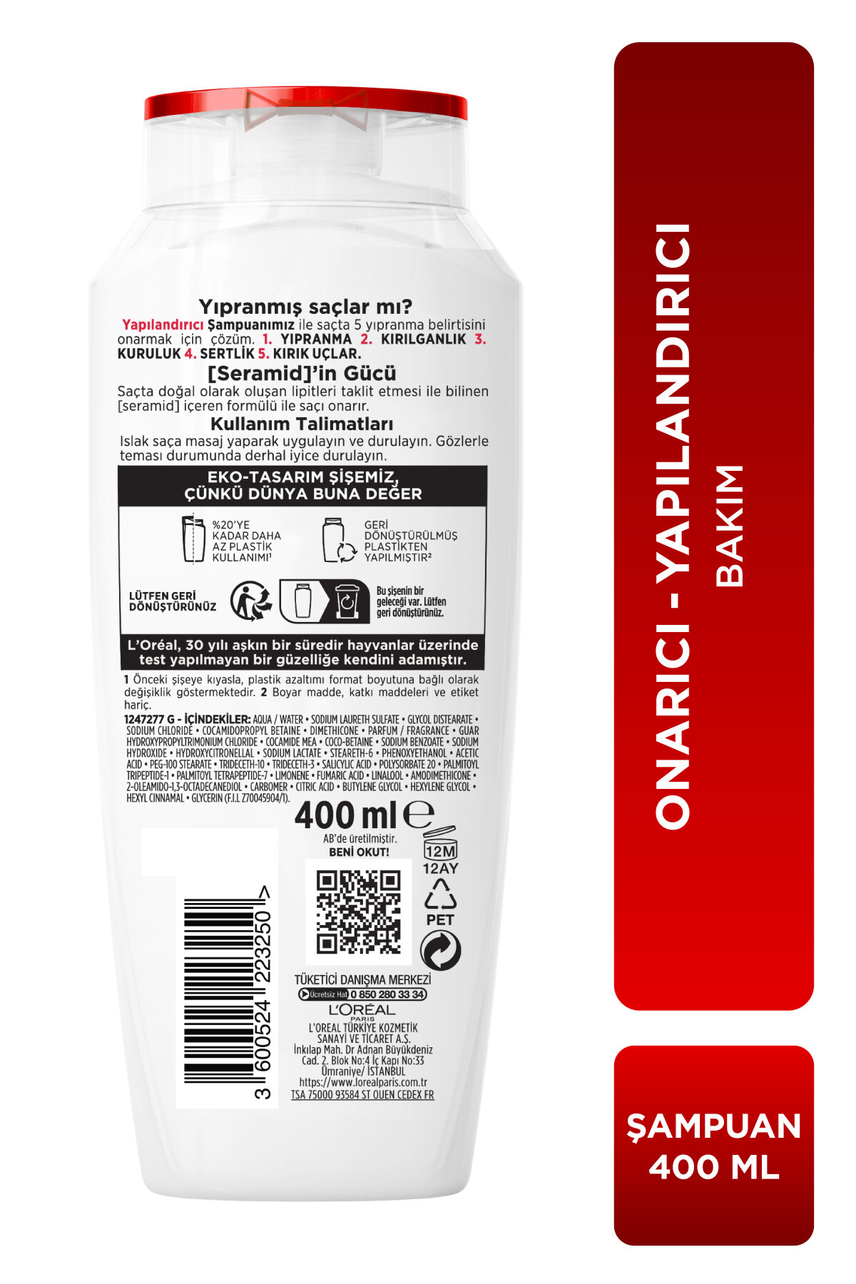 Komple Onarıcı 5 Yapılandırıcı Bakım Şampuanı 390 ml