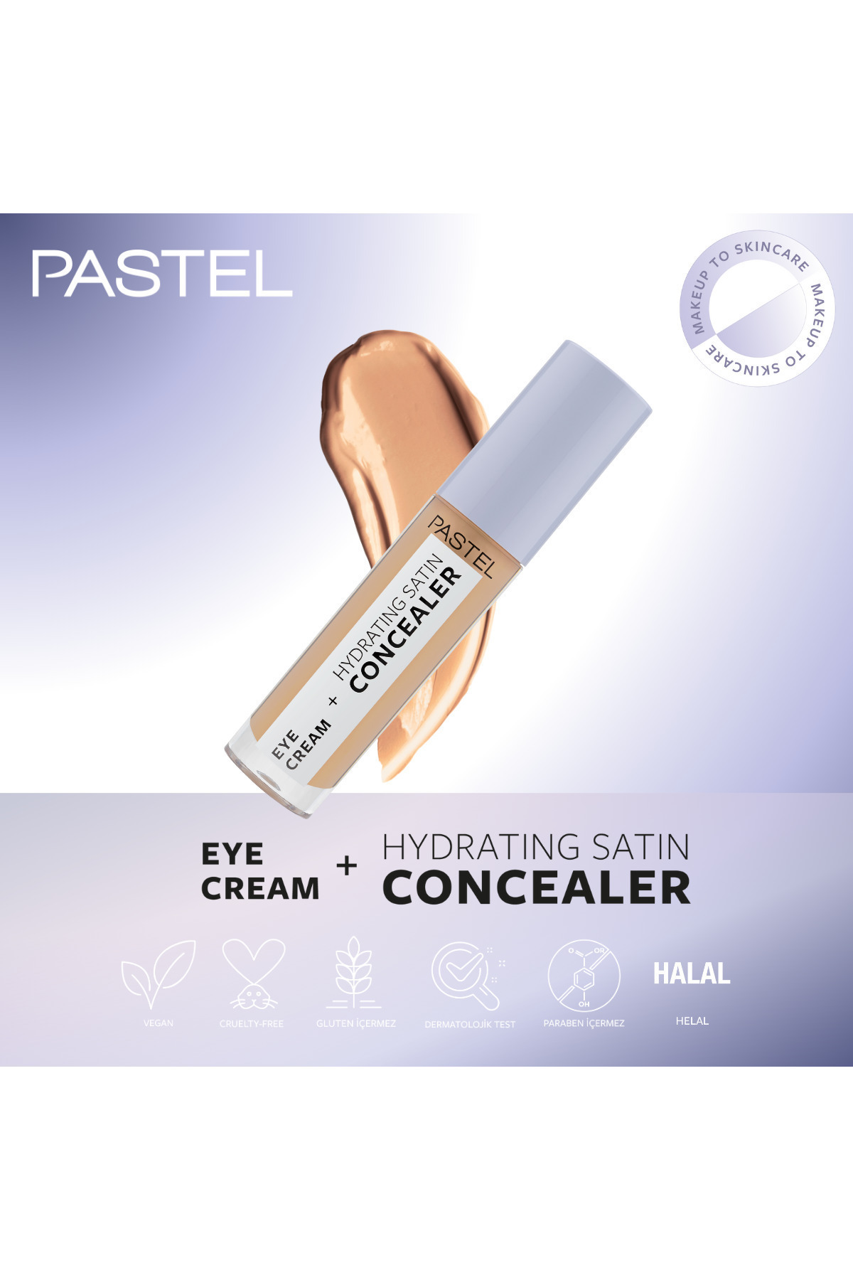 Eye Cream Hydrating Satin Concealer - Göz Kremi Göz Altı Kapatıcısı 66 Deep Medium