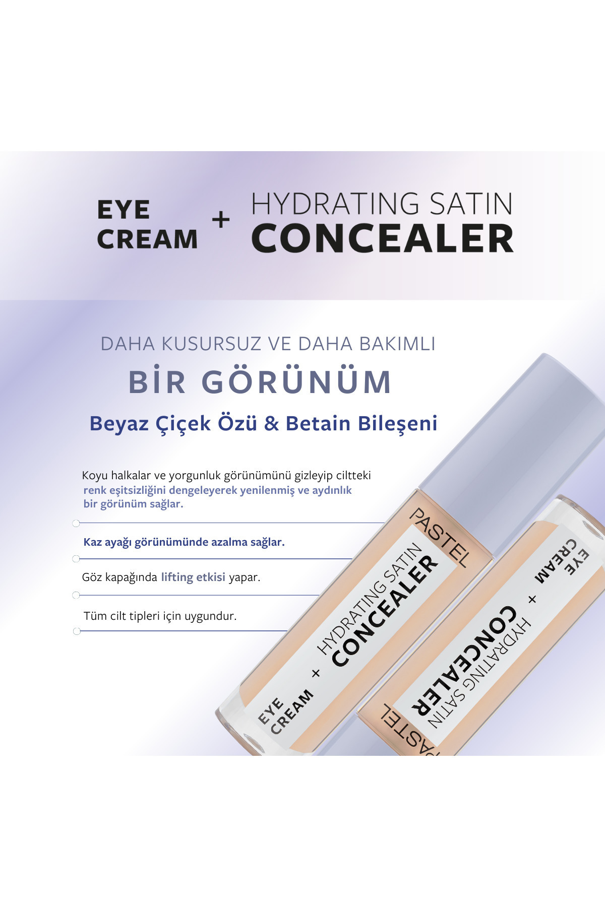 Eye Cream Hydrating Satin Concealer - Göz Kremi Göz Altı Kapatıcısı 61 Vanilla