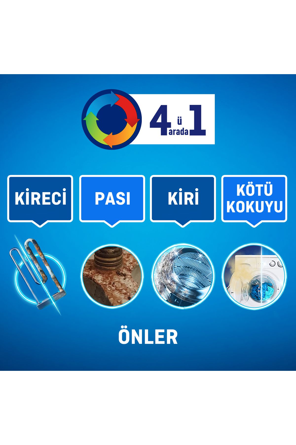 Power Kir, Pas, Kireç Ve Koku Önleyici 4'ü 1 Arada Ultra Konsantre Toz 250 G