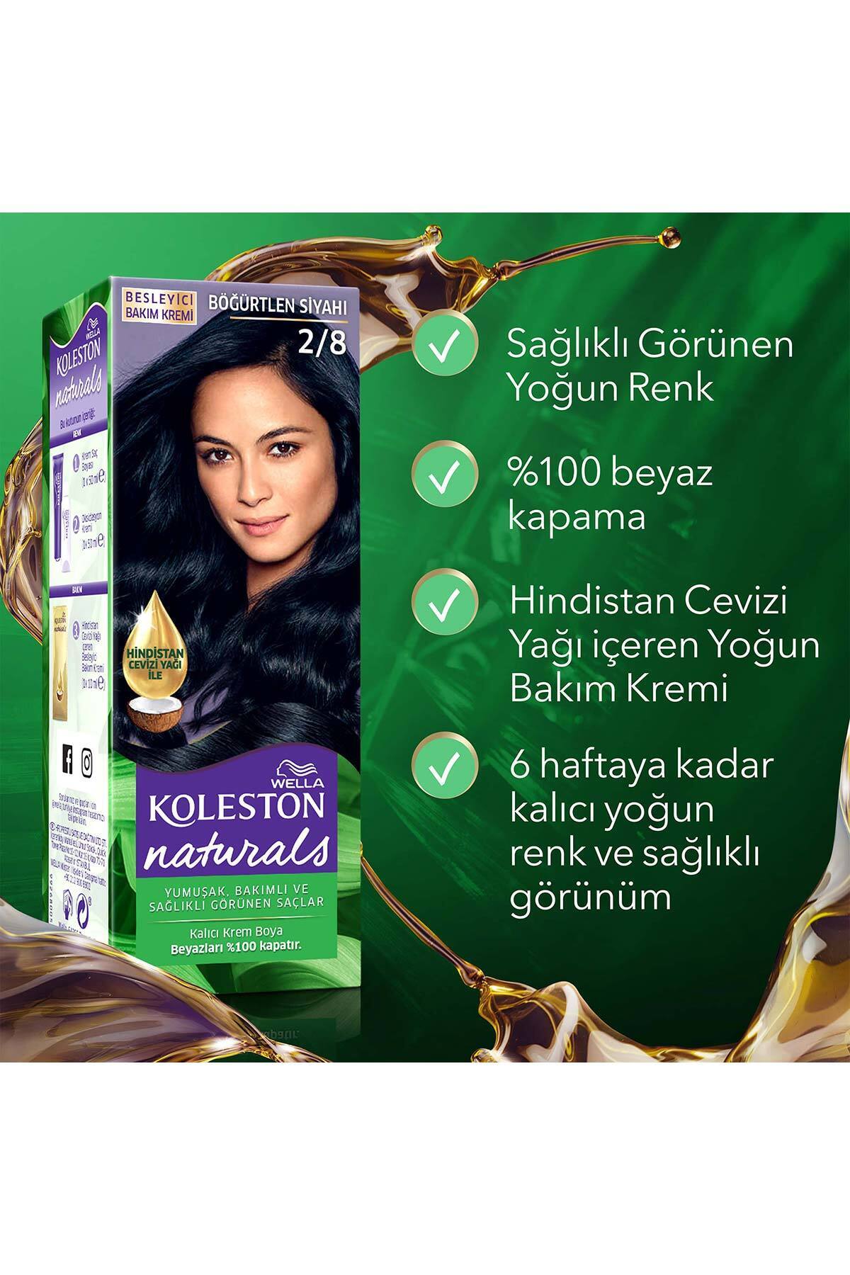 Koleston Saç Boyası Naturals 2/8 Böğürtlen Siyah x 2 Adet