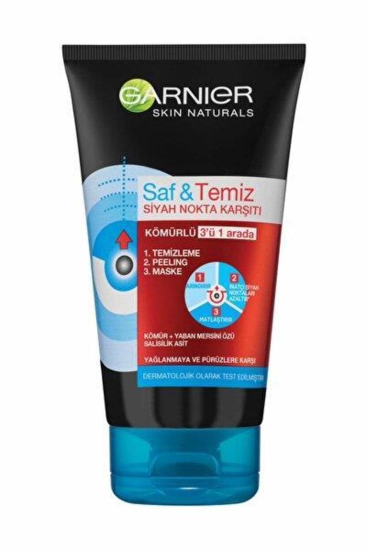Garnier Garnıer 3'ü 1 Arada Kömürlü Temizleme