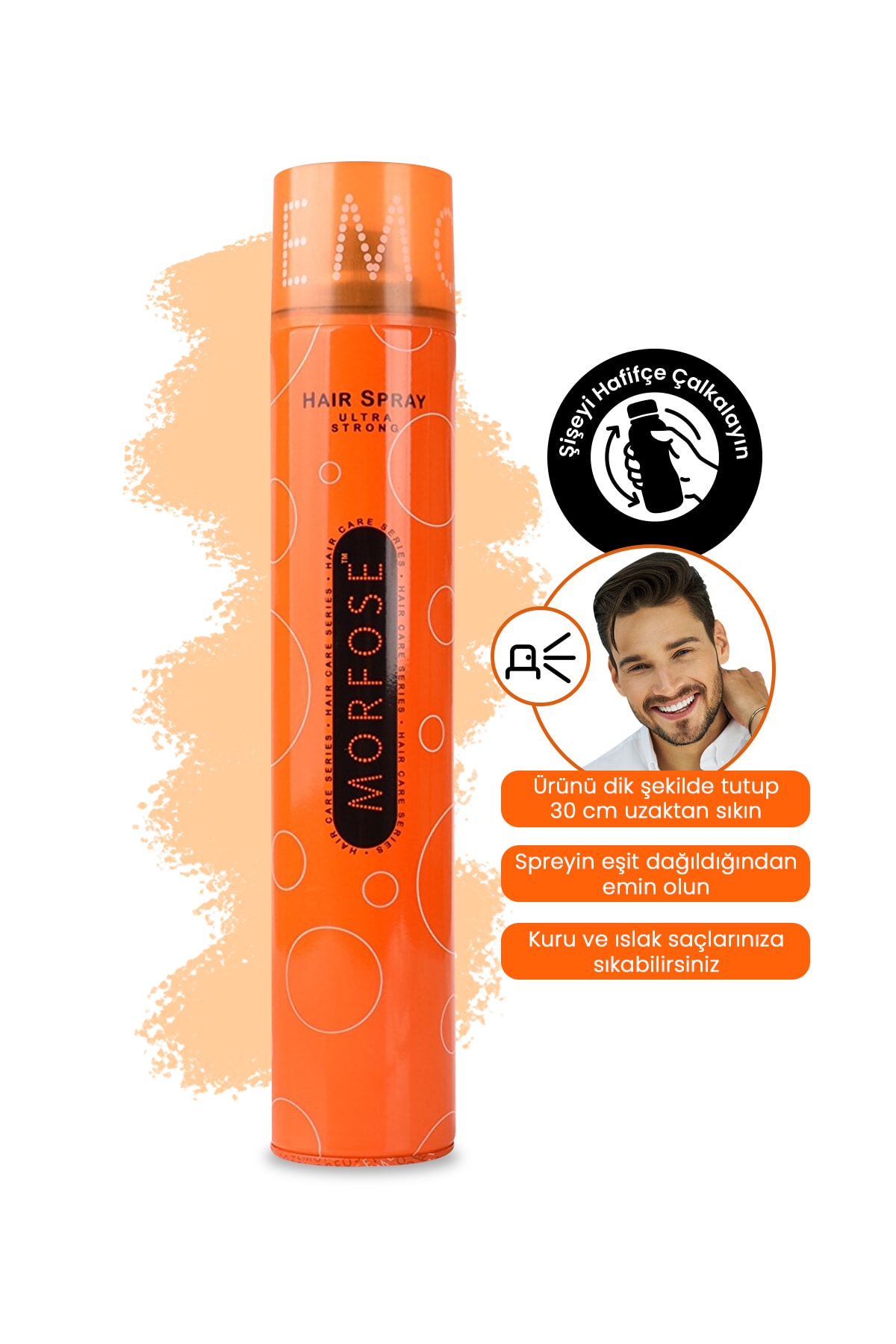 Morfose Saç Spreyi 400 ml Turuncu X 3 Adet