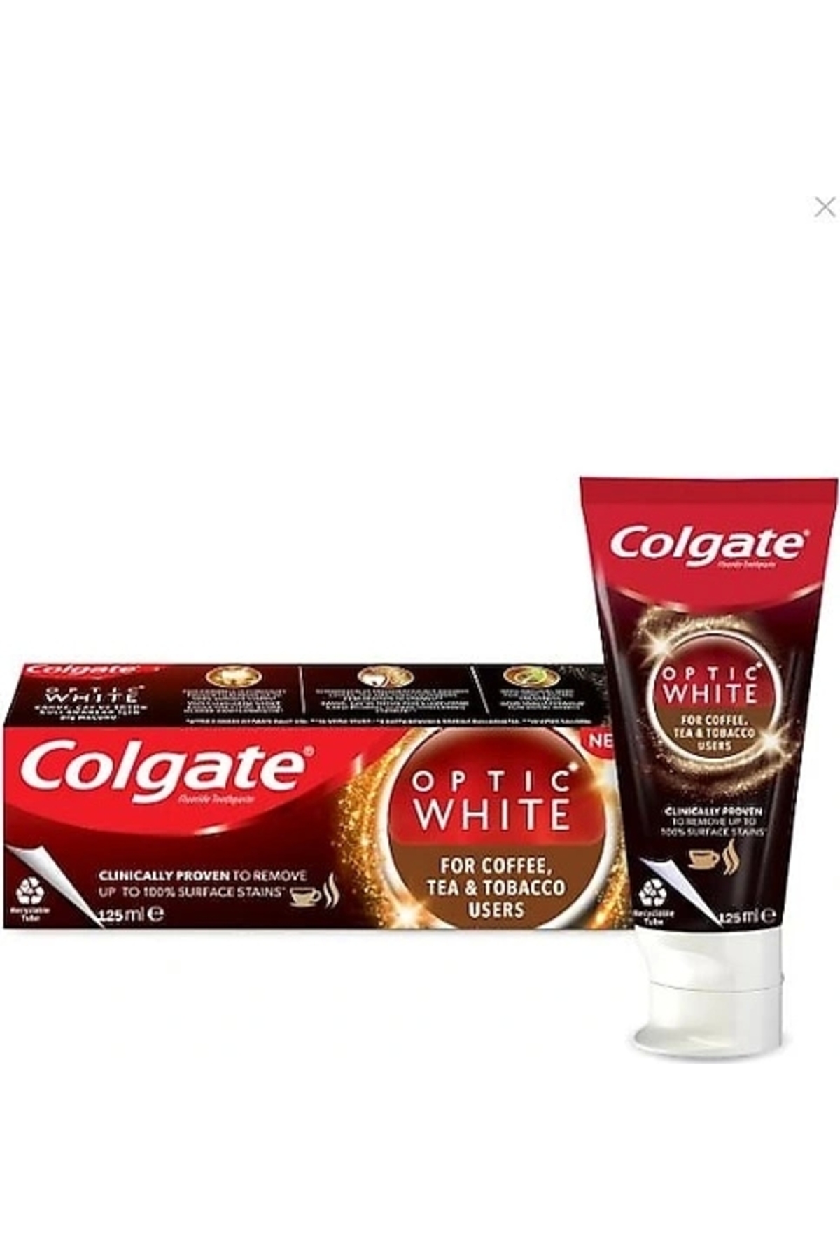 Optic White Kahve, Çay ve Tütün Kullanıcıları Için Beyazlatıcı Diş Macunu 125ml