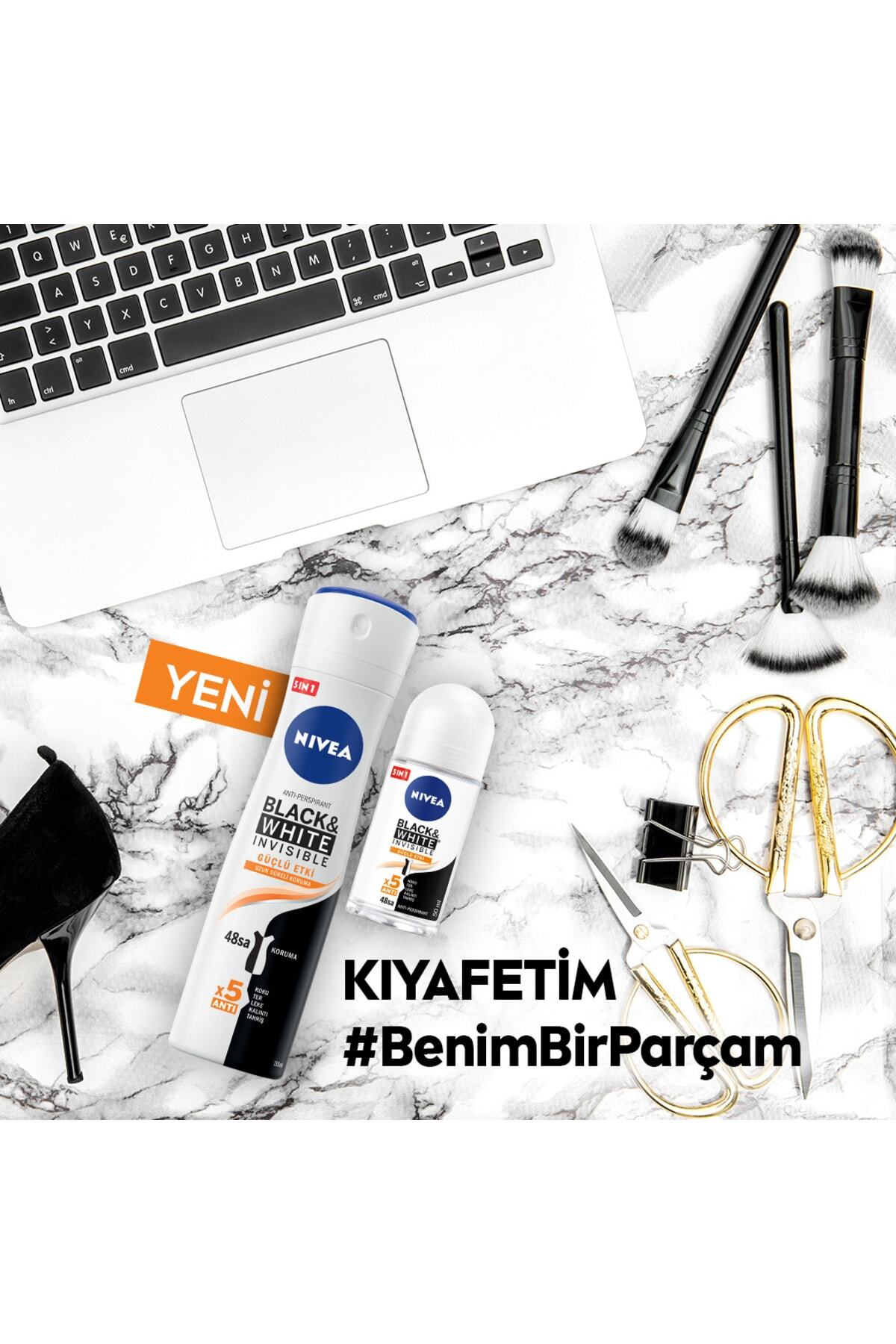 Kadın Roll-on Black & White Invisible Güçlü Etki 50 ml