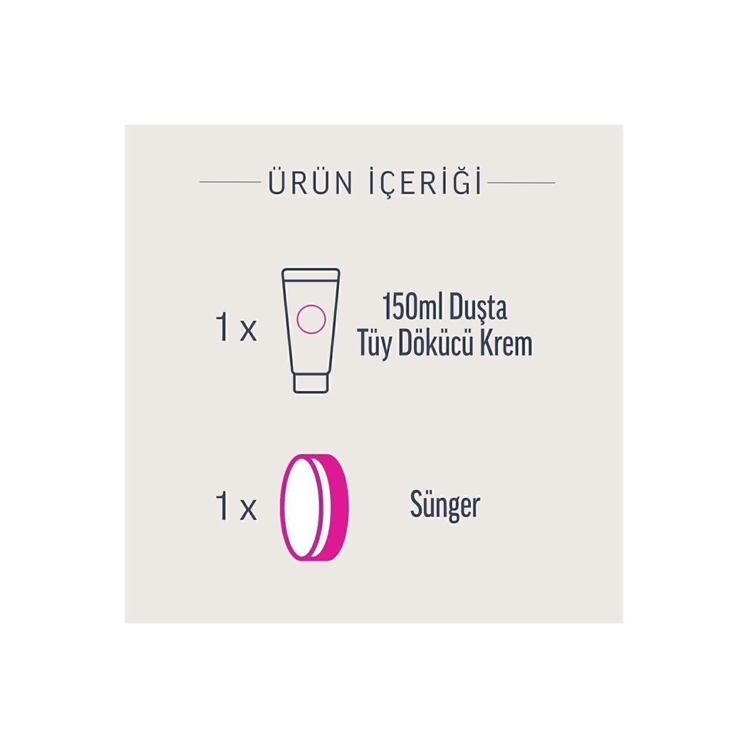Pure Duşta Tüy Dökücü Krem Hassas Ciltler 150ml, Amonyaksız Ferah Koku