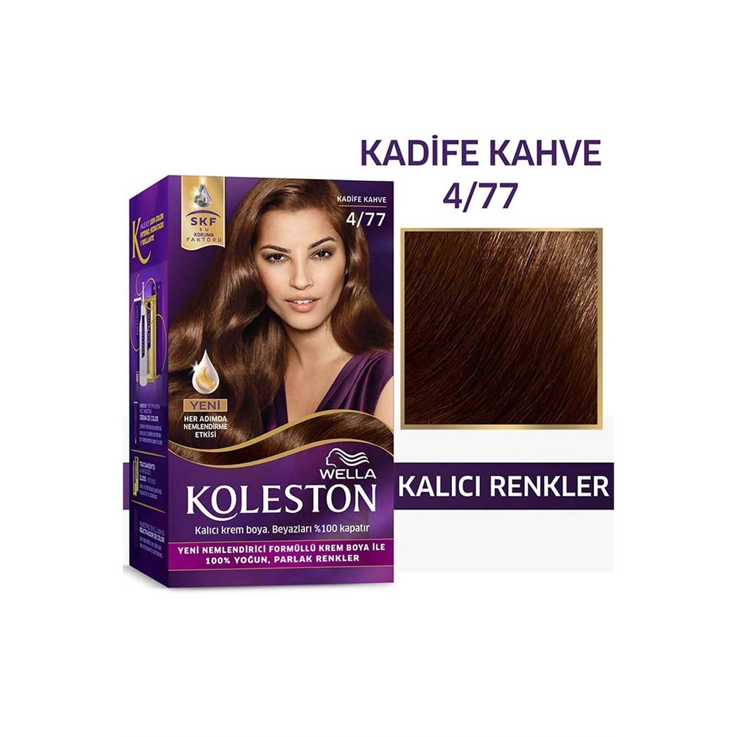Koleston Kit Saç Boyası 4/77 Kadife Kahve