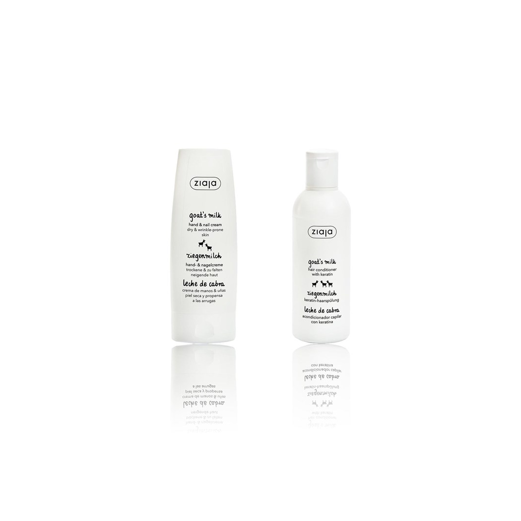 Ziaja Keçi Sütü Saç Kremi Keratin 200 ml + Keçi Sütü El ve Tırnak Kremi 80 Ml