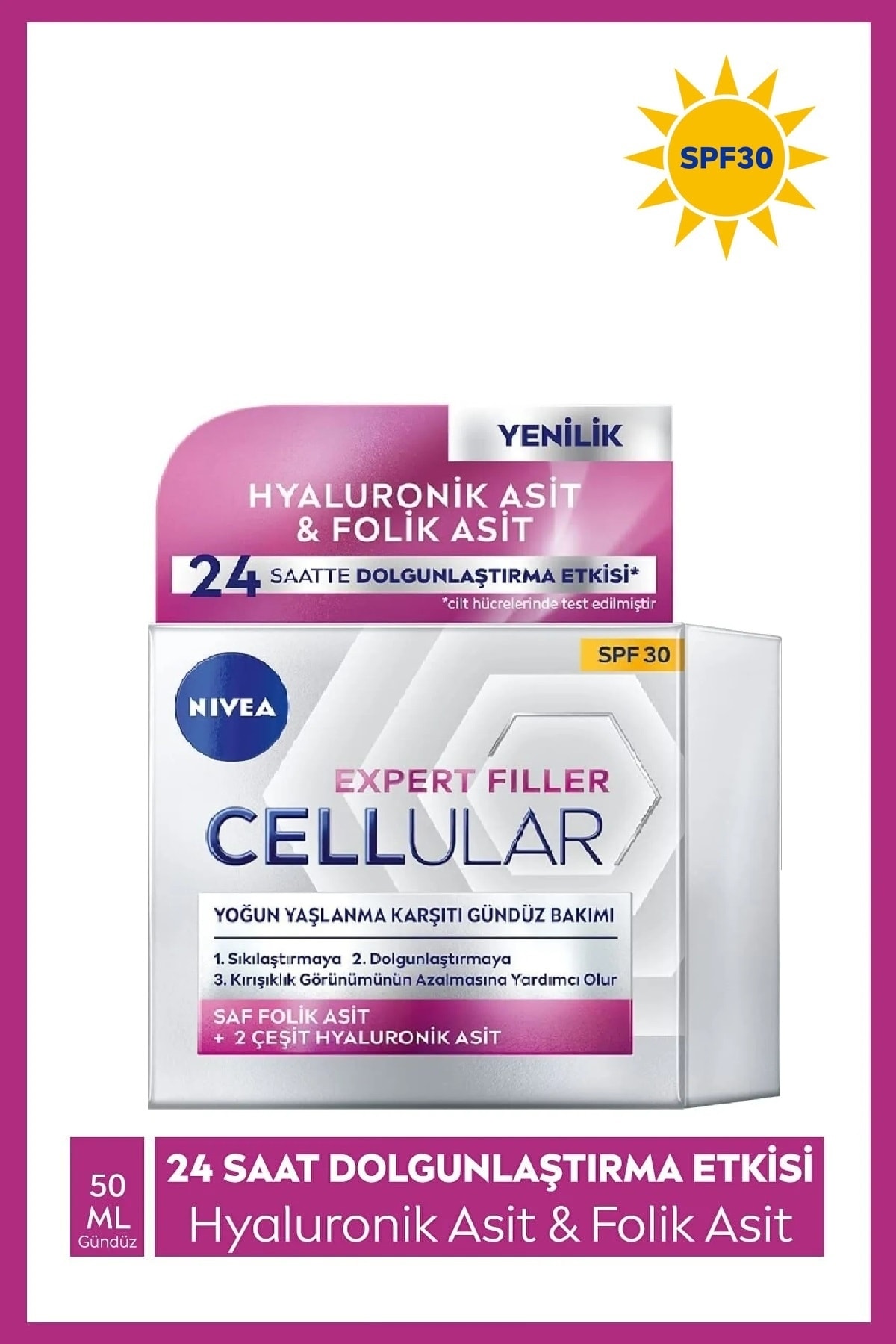 .Krem Nivea Cellular Yaşlanma Karşıtı Gündüz 50 ml