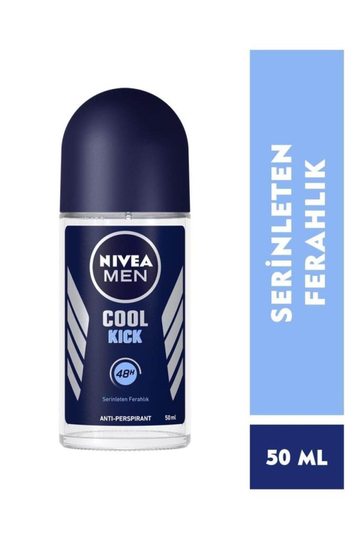 Men Erkek Roll-on Deodorant Cool Kick 50ml, 48 Saat Anti-perspirant Koruma, Serinleten Ferahlık