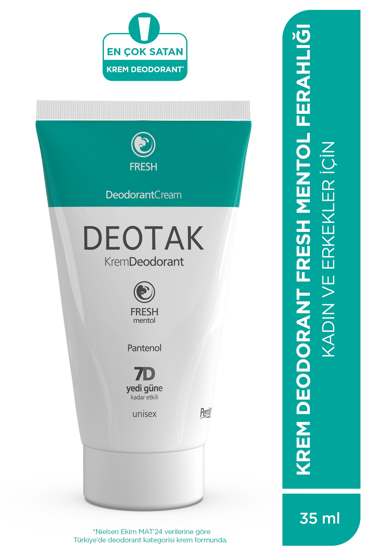 Mentol Ferahlığı 7 Güne Kadar Etkili Krem Deodorant 35 ml
