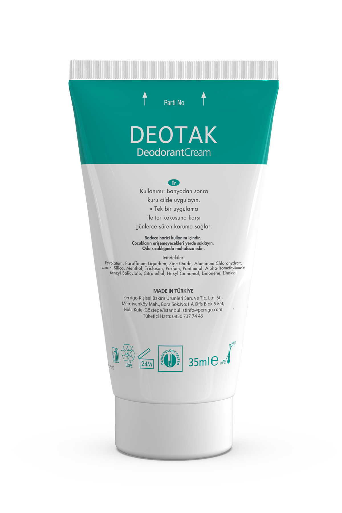 Mentol Ferahlığı 7 Güne Kadar Etkili Krem Deodorant 35 ml