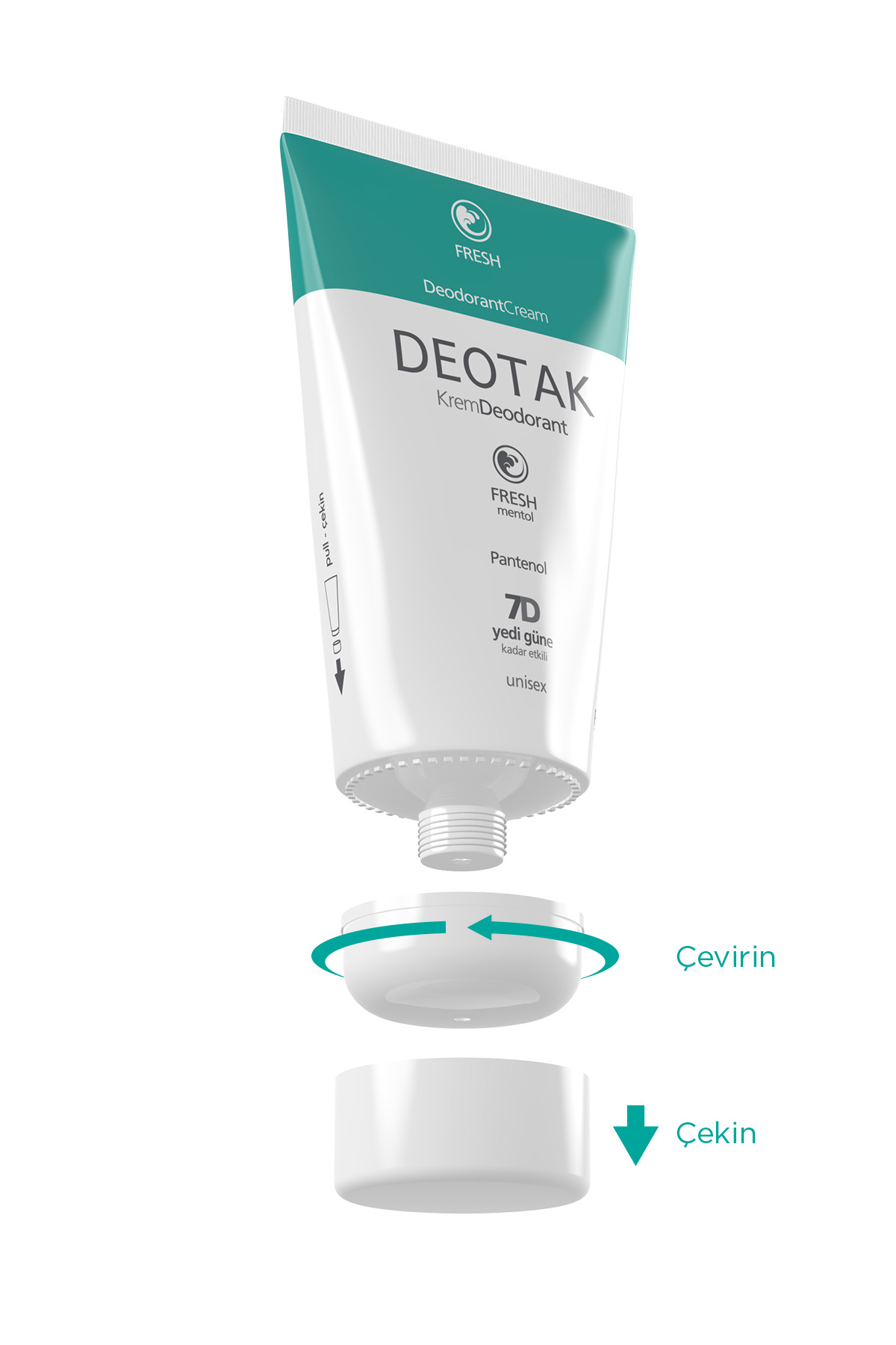 Mentol Ferahlığı 7 Güne Kadar Etkili Krem Deodorant 35 ml