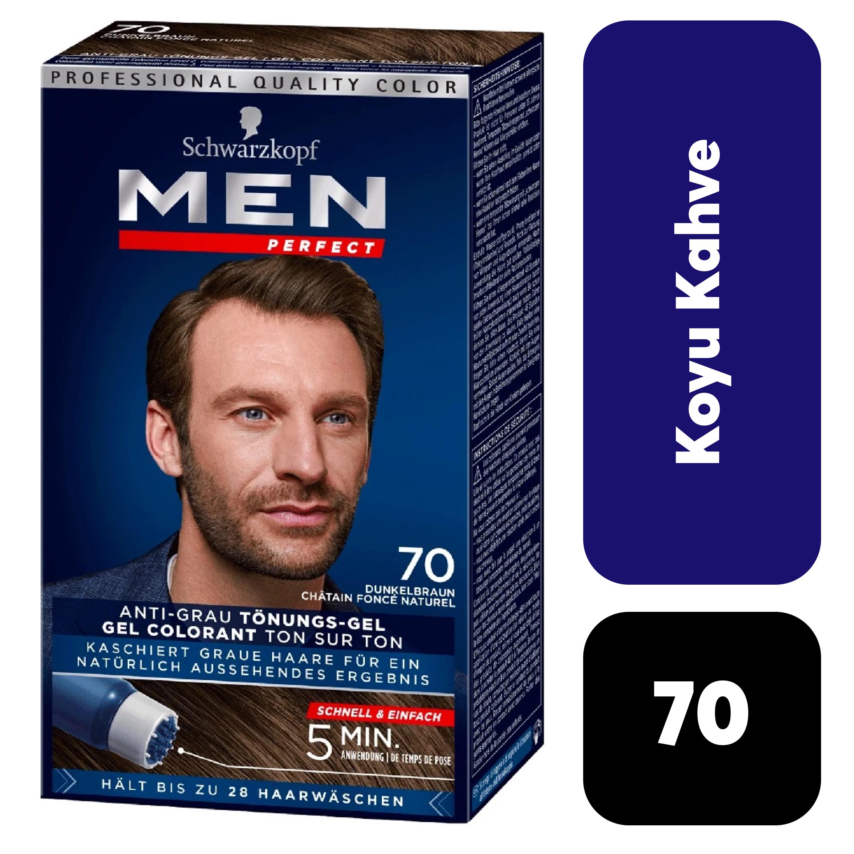 Schwarzkopf Perfect Men 70 Koyu Kahve