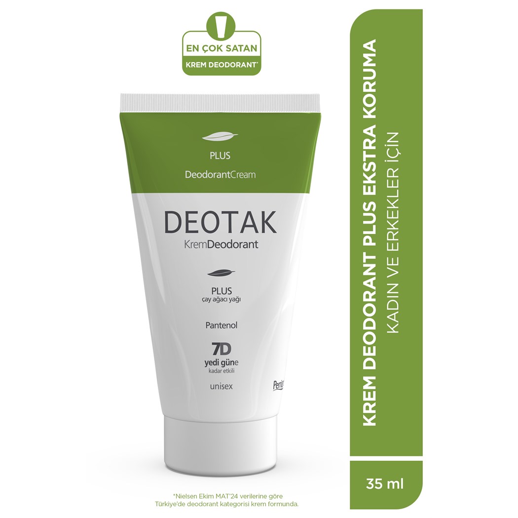Plus Ekstra Koruma 7 Güne Kadar Etkili Krem Deodorant 35 ml