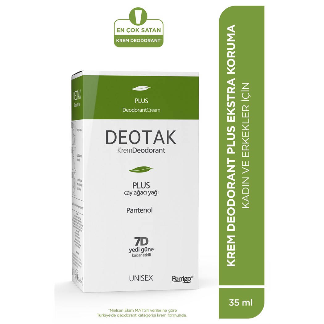 Plus Ekstra Koruma 7 Güne Kadar Etkili Krem Deodorant 35 ml