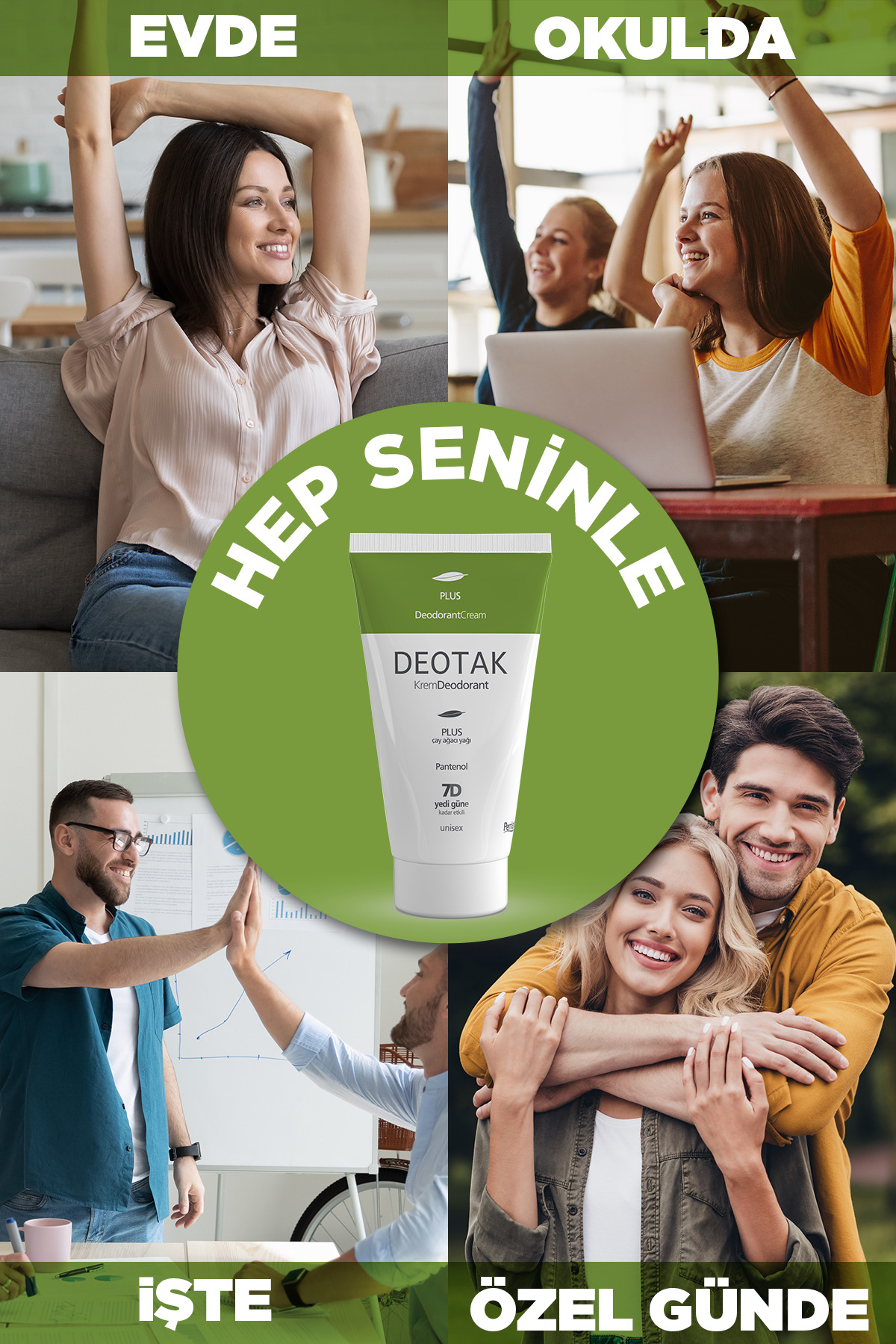 Plus Ekstra Koruma 7 Güne Kadar Etkili Krem Deodorant 35 ml