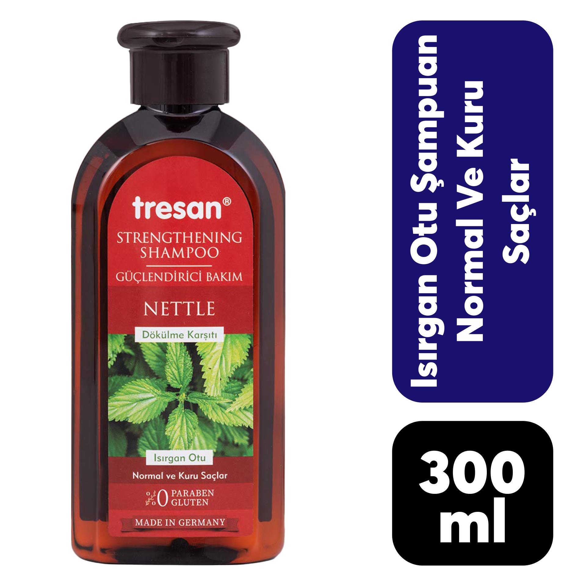 Tresan Şampuanı 300 Ml Dökülme Karşıtı Isırgan Otu Güçlendirici Bakım Normal Ve Kuru Saçlar İçin