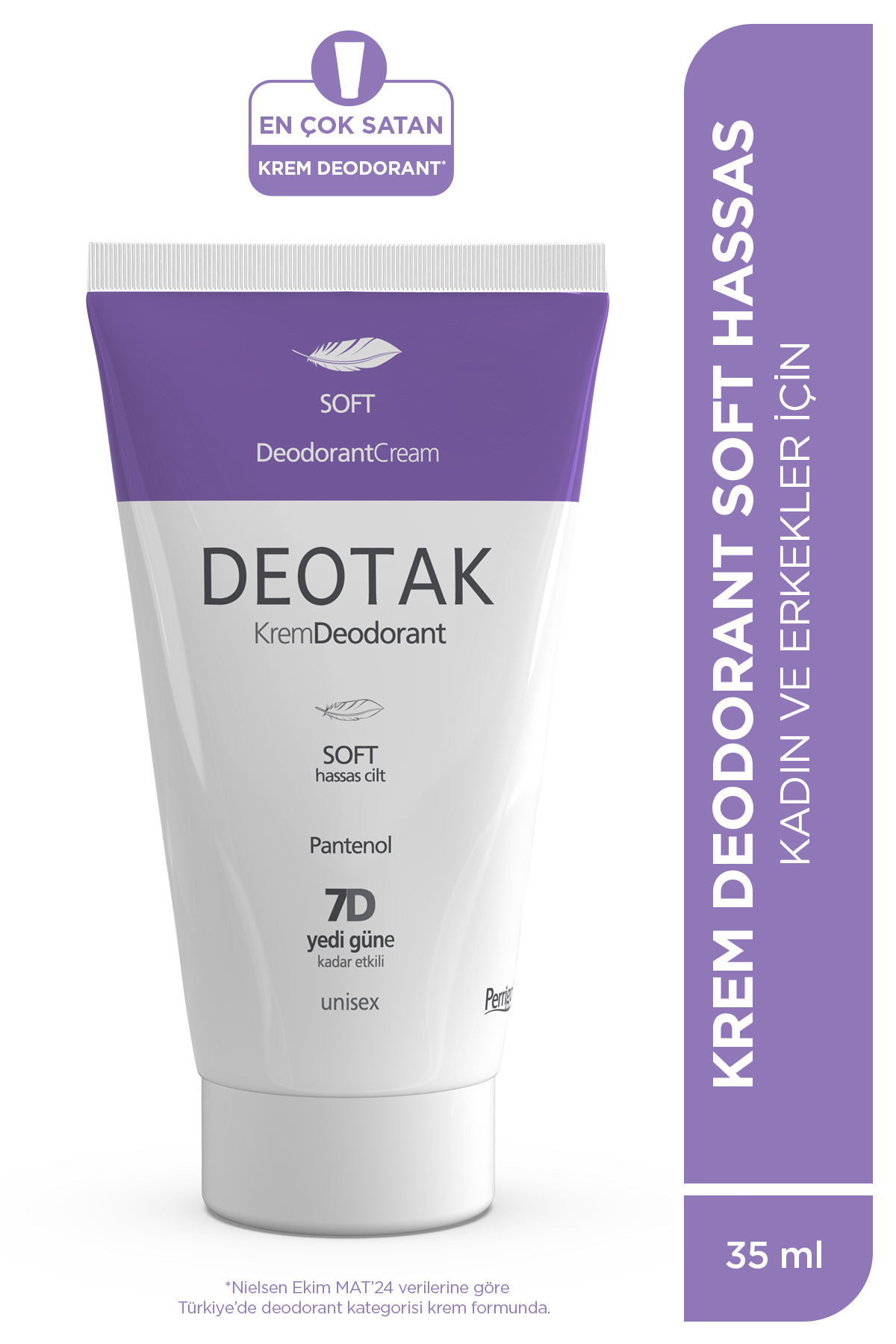 Soft Hassas Koruma 7 Güne Kadar Etkili Krem Deodorant 35 ml