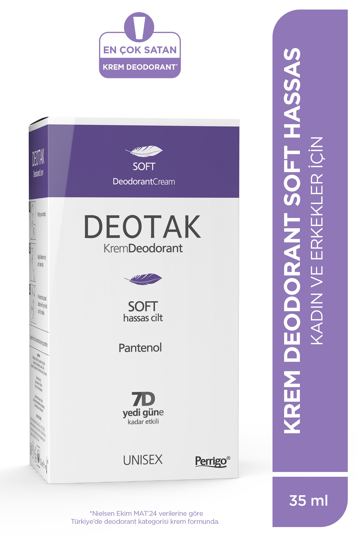 Soft Hassas Koruma 7 Güne Kadar Etkili Krem Deodorant 35 ml