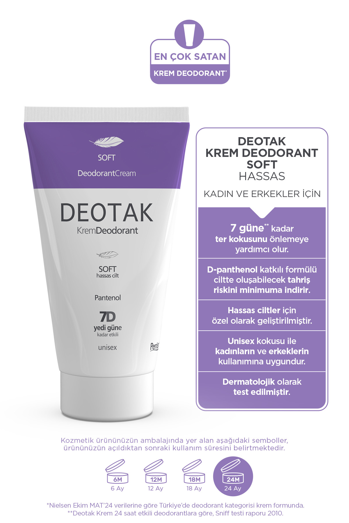 Soft Hassas Koruma 7 Güne Kadar Etkili Krem Deodorant 35 ml