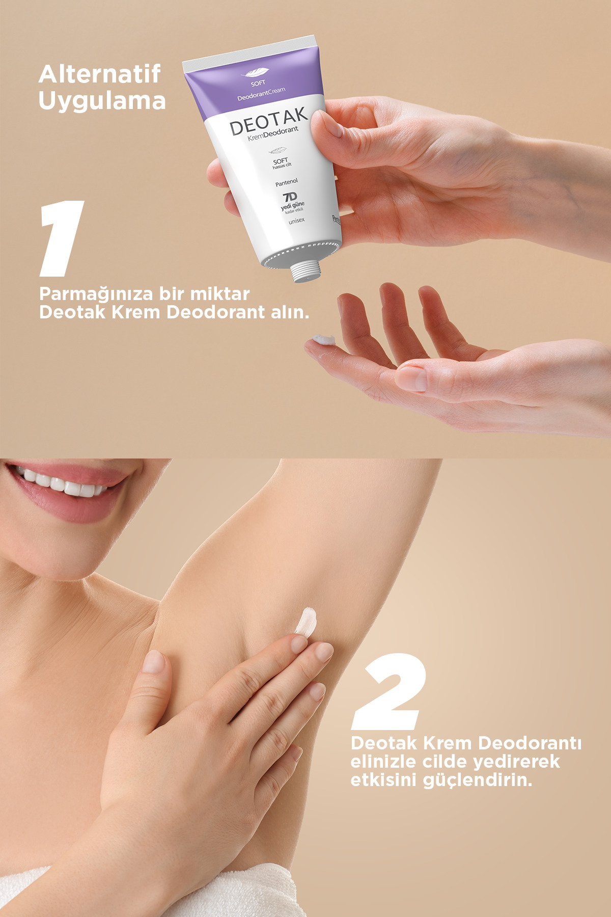 Soft Hassas Koruma 7 Güne Kadar Etkili Krem Deodorant 35 ml