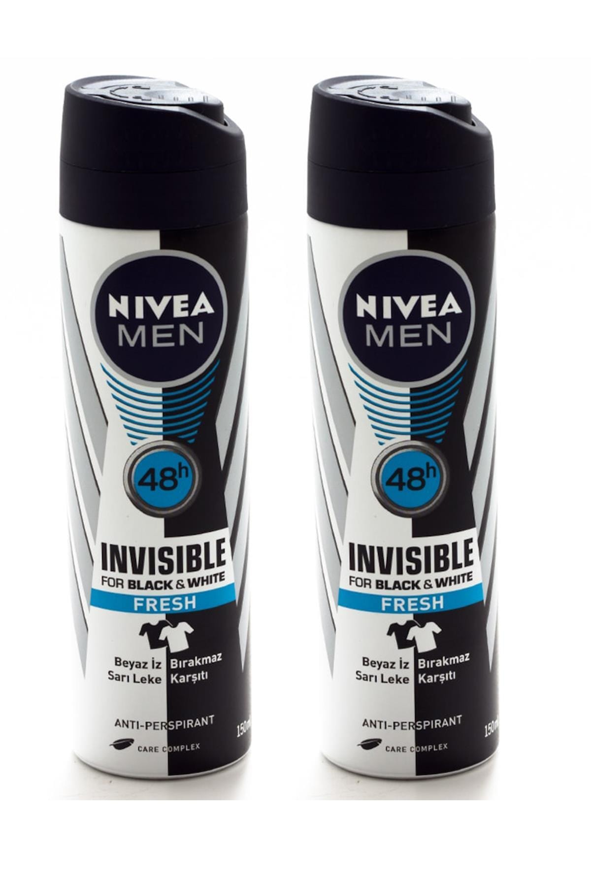 Erkek Deodorant Invisible Black&white Fresh 150 ml X 2 Adet