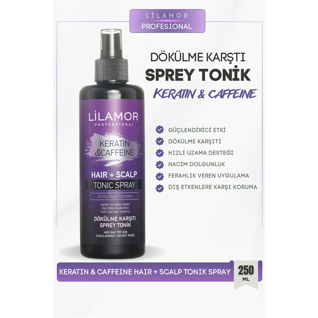 Saç Dökülmesine Karşı Tonik Sprey Keratin&caffeine 250 ml