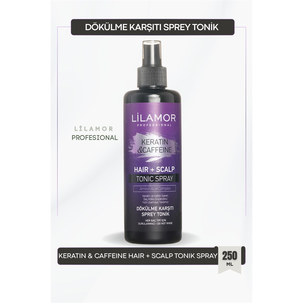 Saç Dökülmesine Karşı Tonik Sprey Keratin&caffeine 250 ml